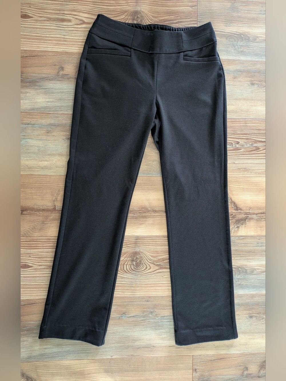 New York & Company NY&C Black Boot Cut Casual Mid Rise Stretchy Dress Pants SM
